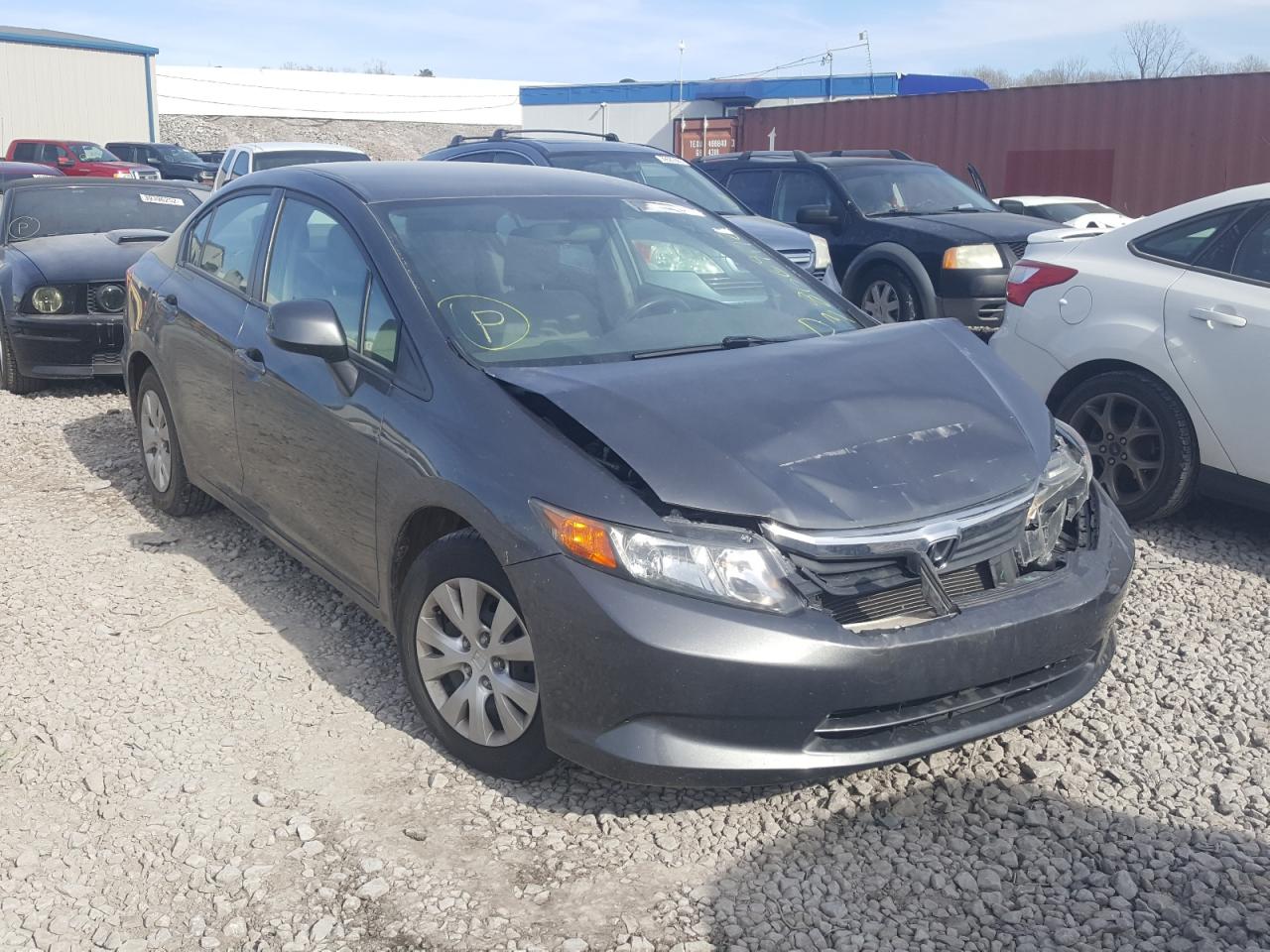 HONDA CIVIC LX 2012 with VIN 2HGFB2F50CH310606 - Photo from auction