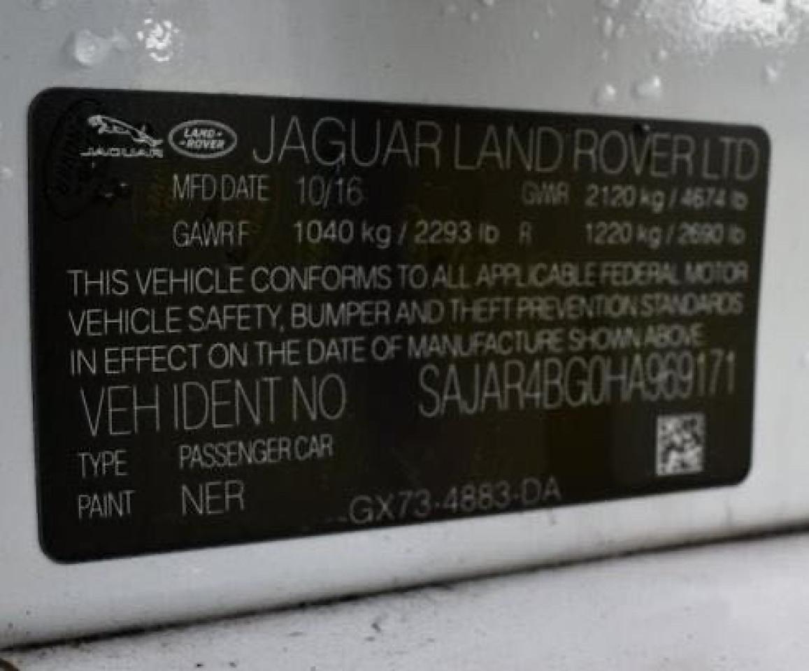 Photo 10 from auction – 2017 JAGUAR XE with VIN SAJAR4BG0HA969171