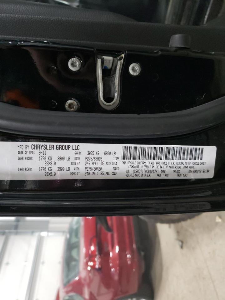 Photo 10 from auction – 2012 DODGE RAM 1500 S with VIN 1C6RD7LT0CS121721