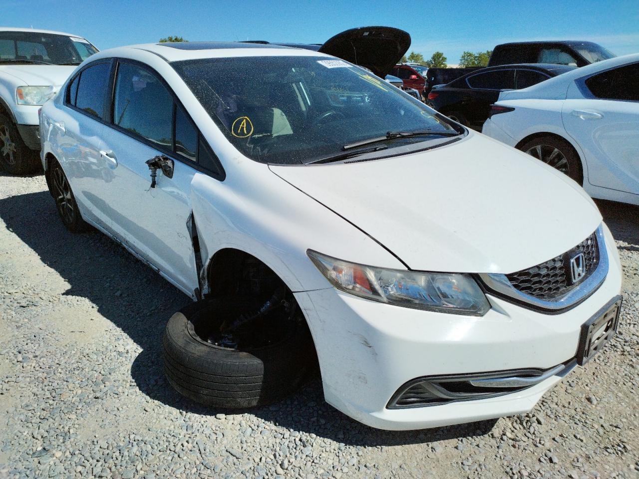 HONDA CIVIC EX 2014 with VIN 19XFB2F86EE233974 - Photo from auction
