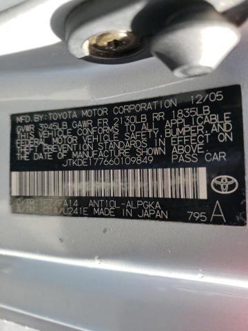 Photo 10 from auction – 2006 TOYOTA SCION TC with VIN JTKDE177660109849