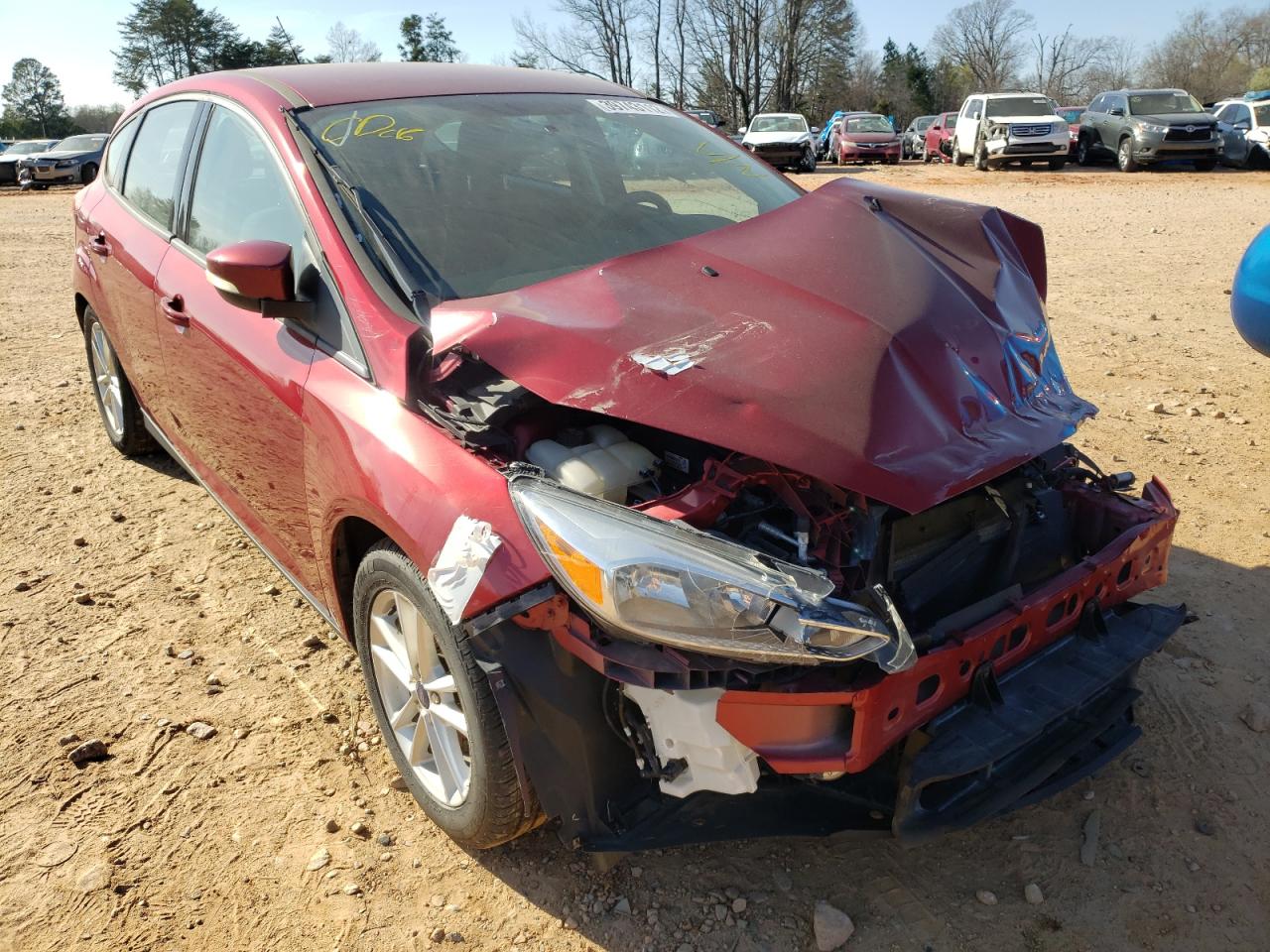 FORD FOCUS SE 2016 with VIN 1FADP3K29GL318193 - Photo from auction