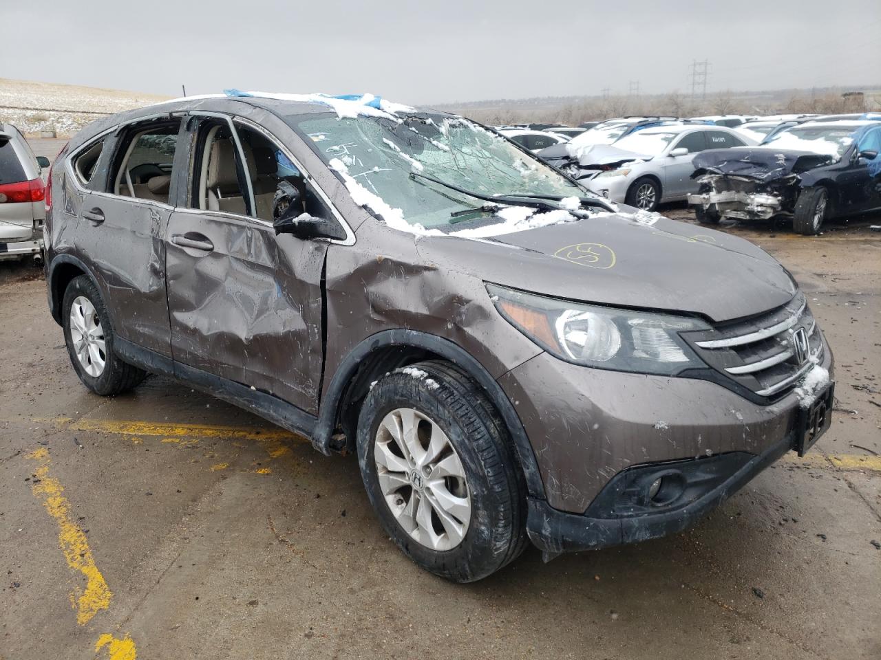 HONDA CR-V EX 2012 with VIN 3CZRM3H57CG700301 - Photo from auction