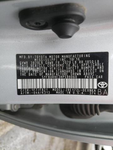 Photo 10 from auction – 2017 TOYOTA COROLLA with VIN 5YFBURHE3HP599060