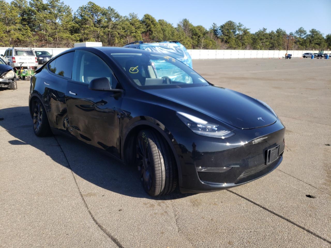 TESLA MODEL Y 2021 with VIN 5YJYGDEF6MF256248 - Photo from auction