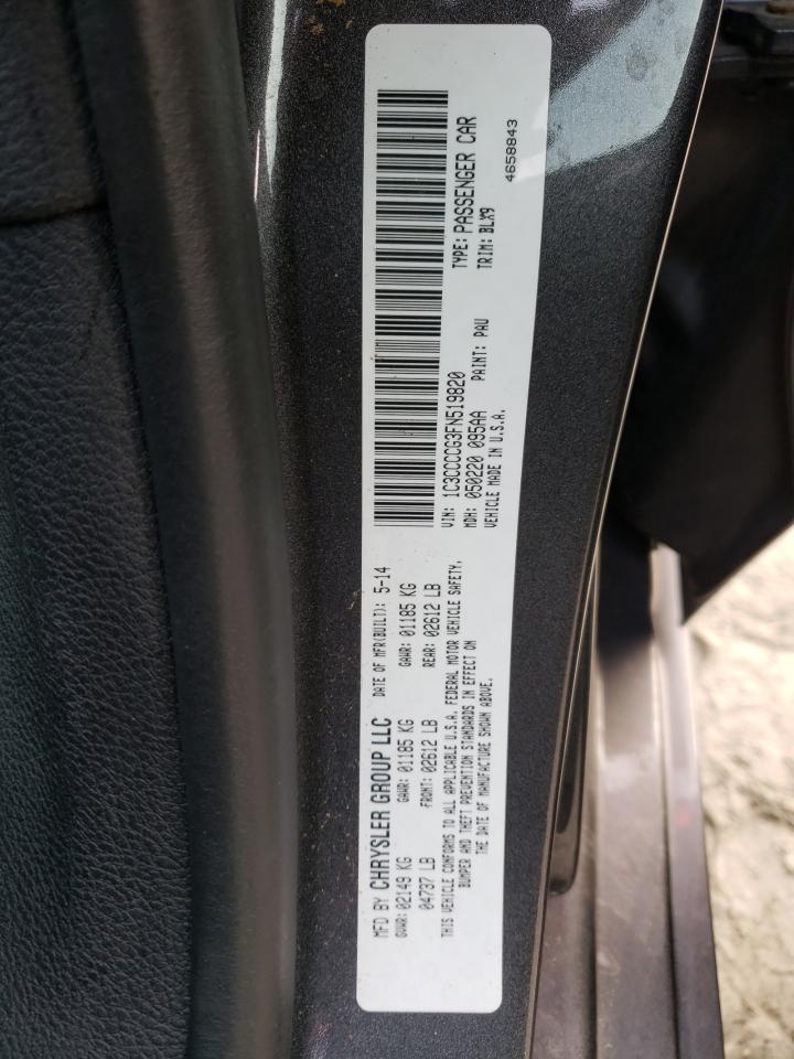 Photo 10 from auction – 2015 CHRYSLER 200 C with VIN 1C3CCCCG3FN519820