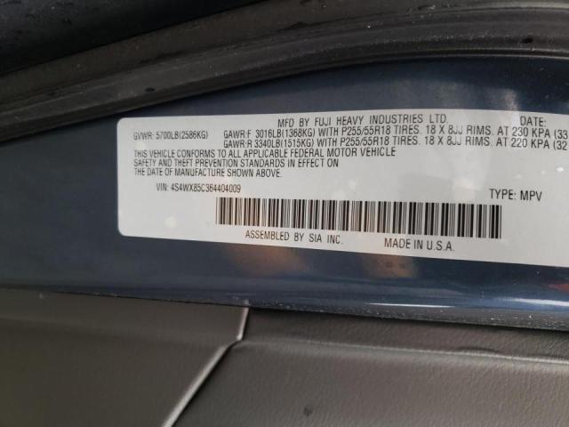 Photo 10 from auction – 2006 SUBARU B9 TRIBECA with VIN 4S4WX85C364404009