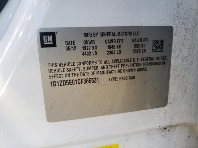 Photo 10 from auction – 2012 CHEVROLET MALIBU 2LT with VIN 1G1ZD5E01CF366531