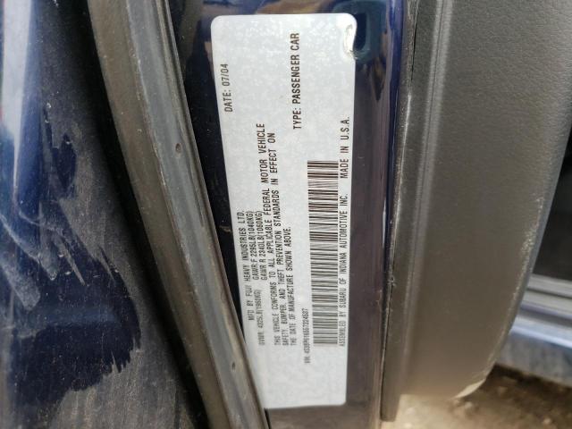 Photo 10 from auction – 2005 SUBARU LEGACY with VIN 4S3BP616557324537