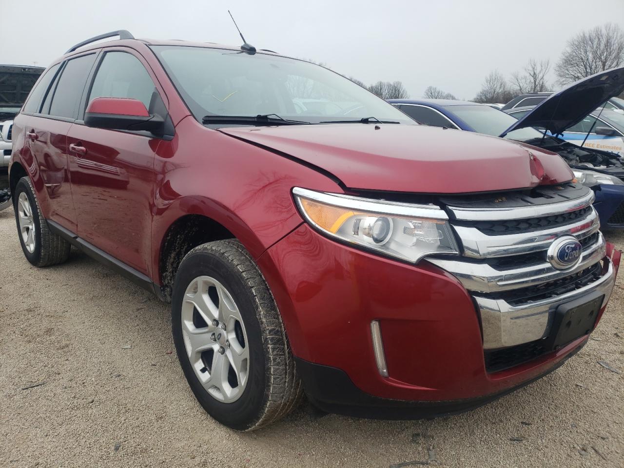 FORD EDGE SEL 2013 with VIN 2FMDK3JC5DBB57612 - Photo from auction