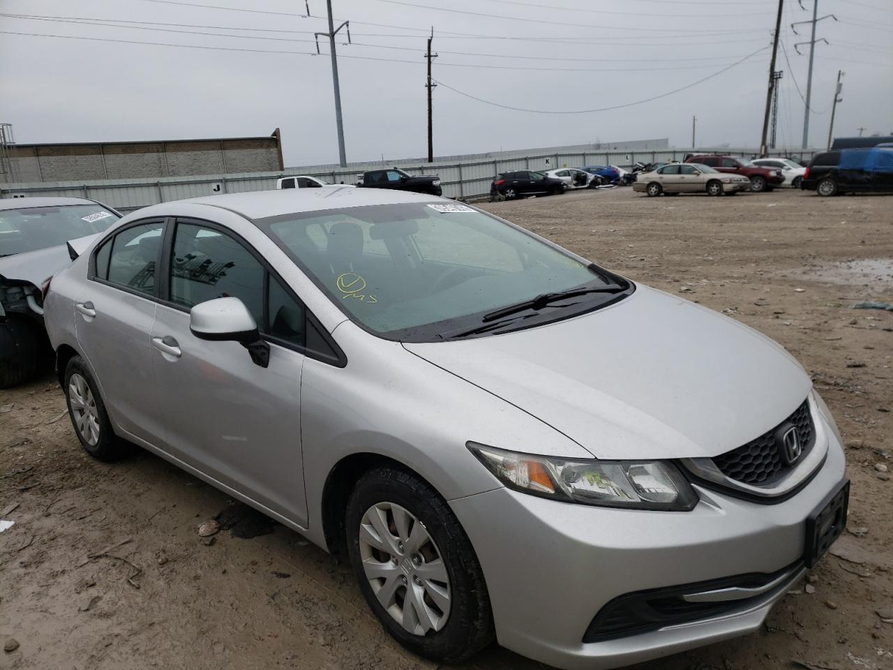 HONDA CIVIC LX 2013 with VIN 19XFB2F51DE065164 - Photo from auction