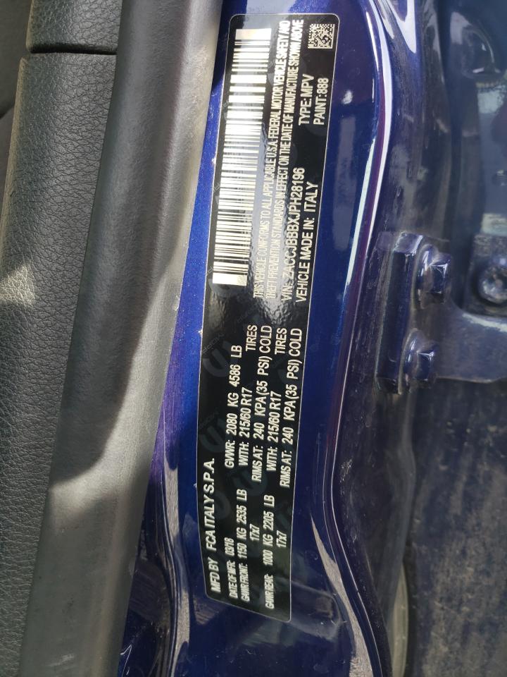Photo 10 from auction – 2018 JEEP RENEGADE L with VIN ZACCJBBBXJPH28196