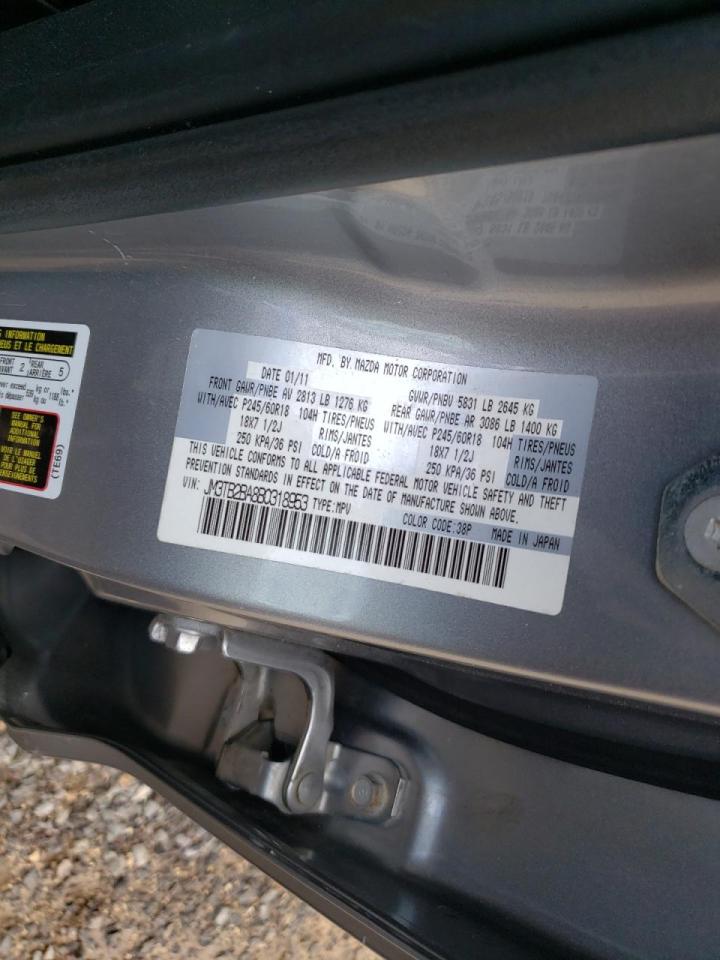 Photo 10 from auction – 2011 MAZDA CX-9 with VIN JM3TB2BA8B0318953