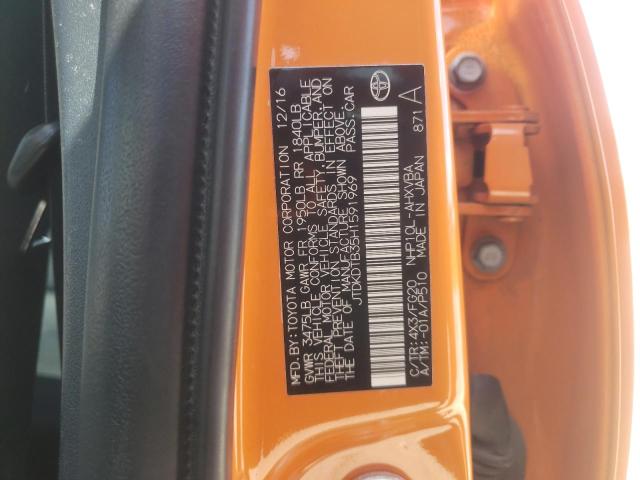 Photo 10 from auction – 2017 TOYOTA PRIUS C with VIN JTDKDTB35H1591969