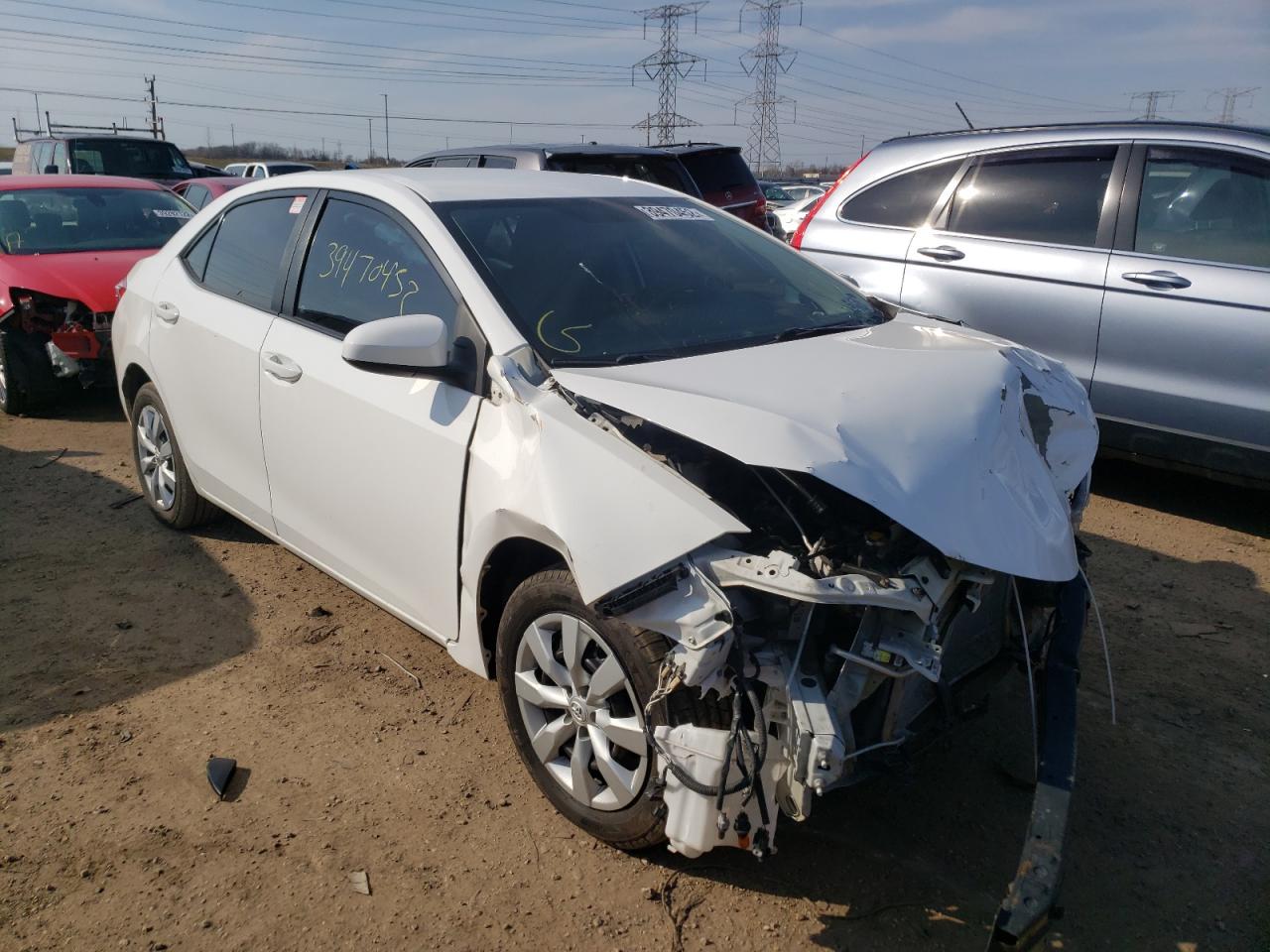 TOYOTA COROLLA L 2016 with VIN 5YFBURHE1GP544931 - Photo from auction