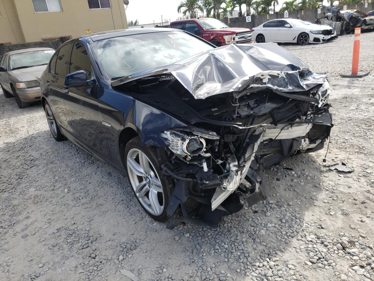 BMW 550 I 2012 with VIN WBAFR9C58CDV58510 - Photo from auction
