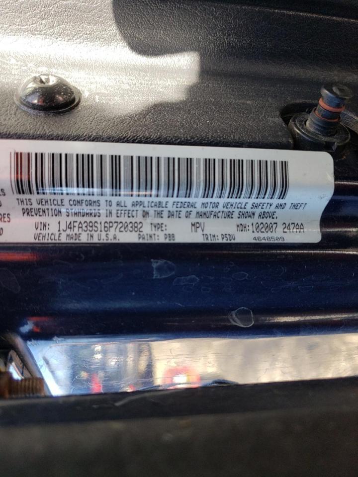 Photo 10 from auction – 2006 JEEP WRANGLER X with VIN 1J4FA39S16P720382