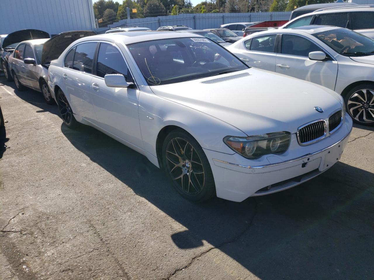 BMW 745 LI 2004 with VIN WBAGN63434DS47896 - Photo from auction