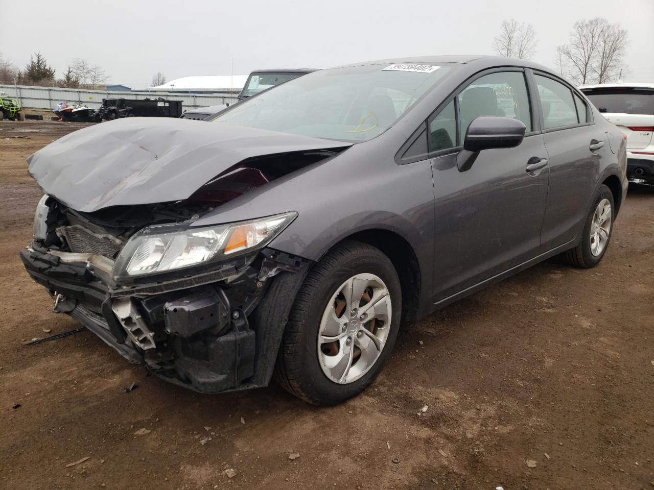 Photo 2 from auction – 2014 HONDA CIVIC LX with VIN 19XFB2F54EE070196