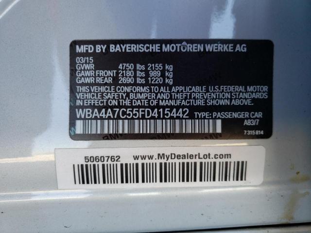 Photo 10 from auction – 2015 BMW 428 XI GRA with VIN WBA4A7C55FD415442