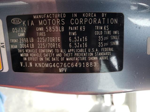 Photo 10 from auction – 2012 KIA SEDONA LX with VIN KNDMG4C76C6491883