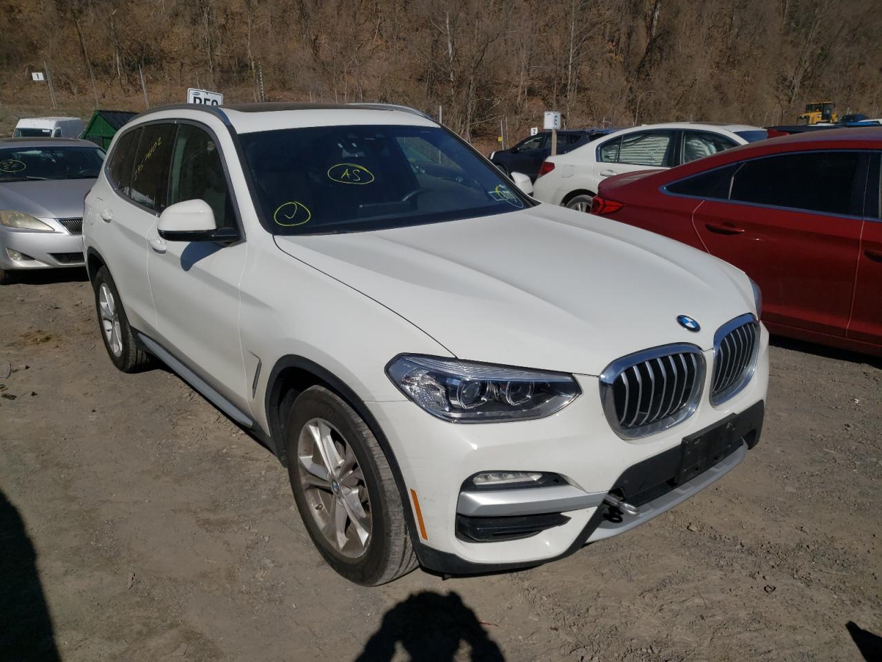 BMW X3 XDRIVE3 2019 with VIN 5UXTR9C53KLR07081 - Photo from auction