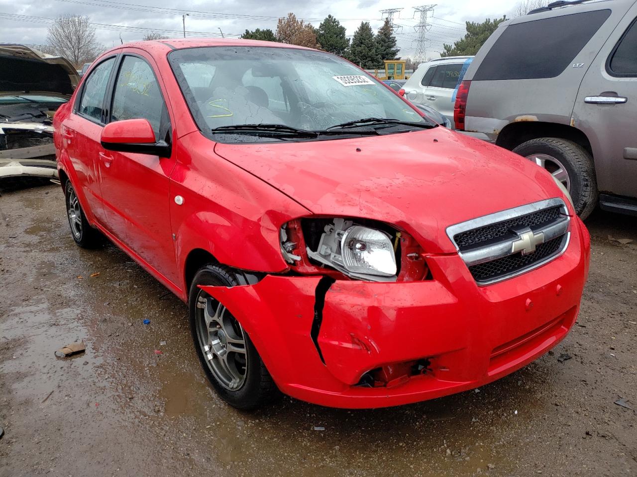 CHEVROLET AVEO BASE 2008 with VIN KL1TD56608B153401 - Photo from auction
