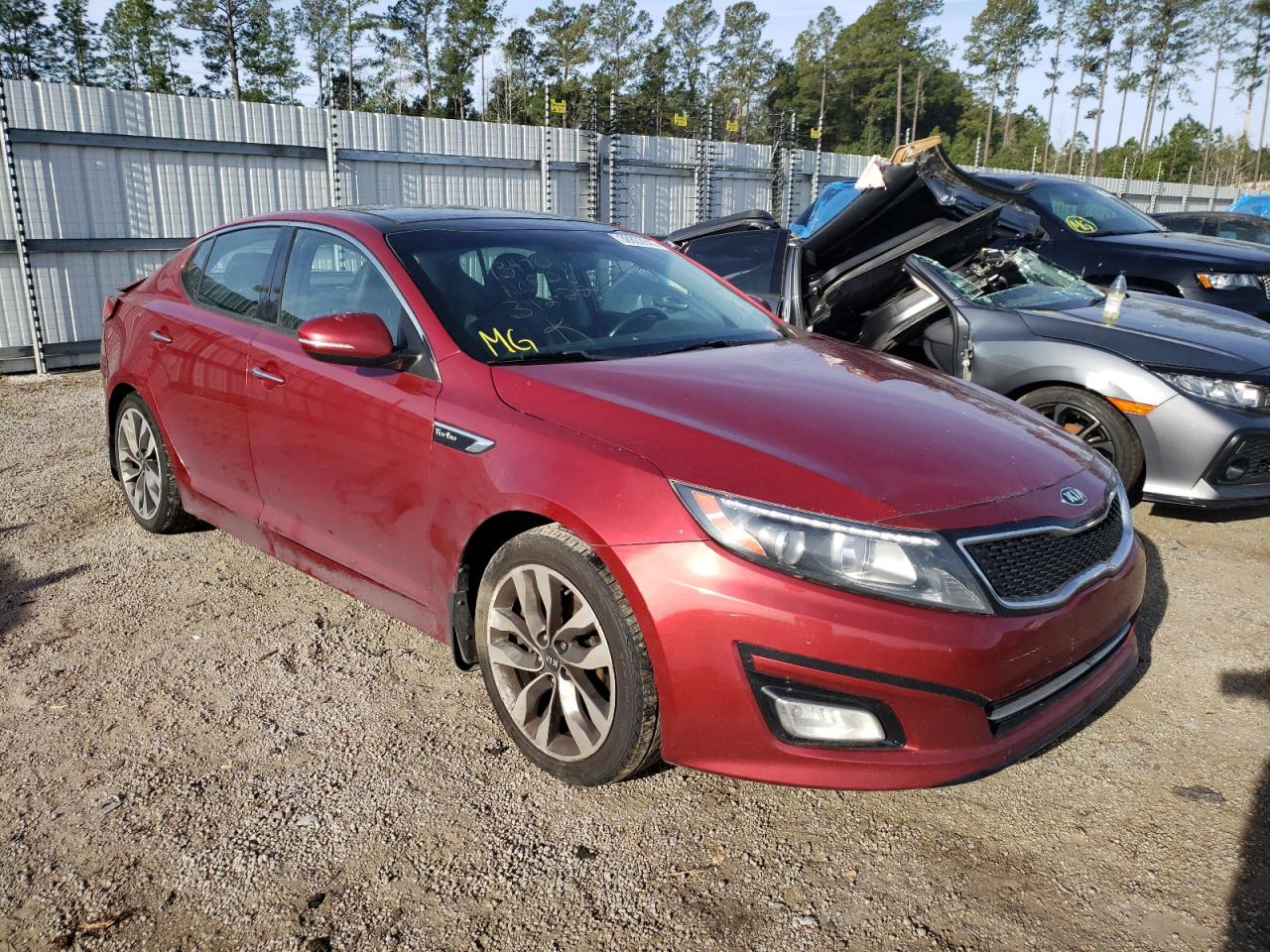 KIA OPTIMA SX 2015 with VIN 5XXGR4A64FG414100 - Photo from auction