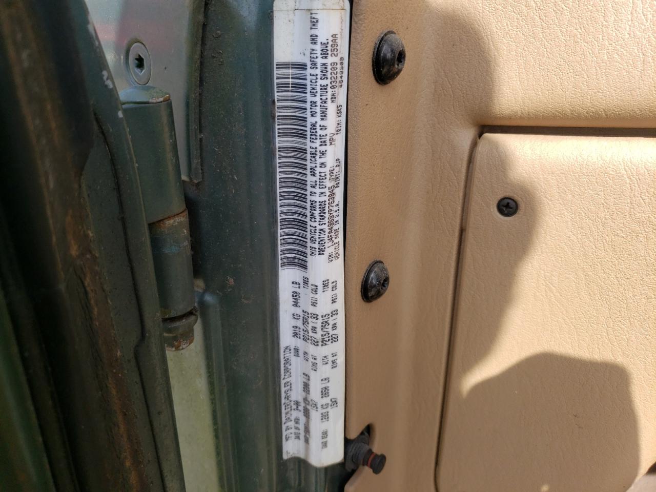 Фото 10 с аукциона – 2000 JEEP WRANGLER с VIN 1J4FA49S9YP763845