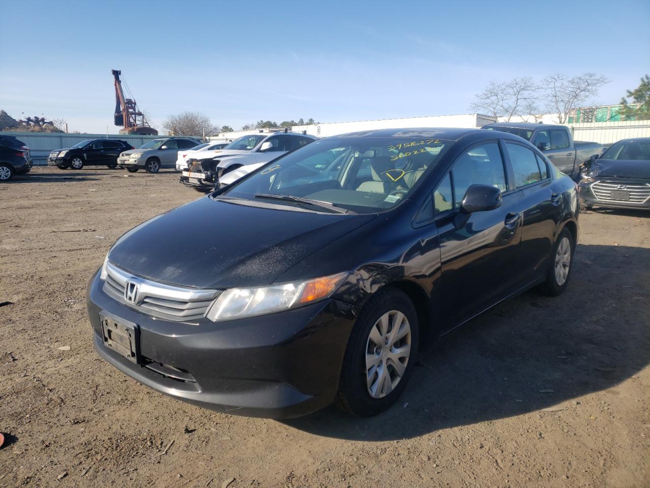 Photo 2 from auction – 2012 HONDA CIVIC with VIN 2HGFB2F52CH560221