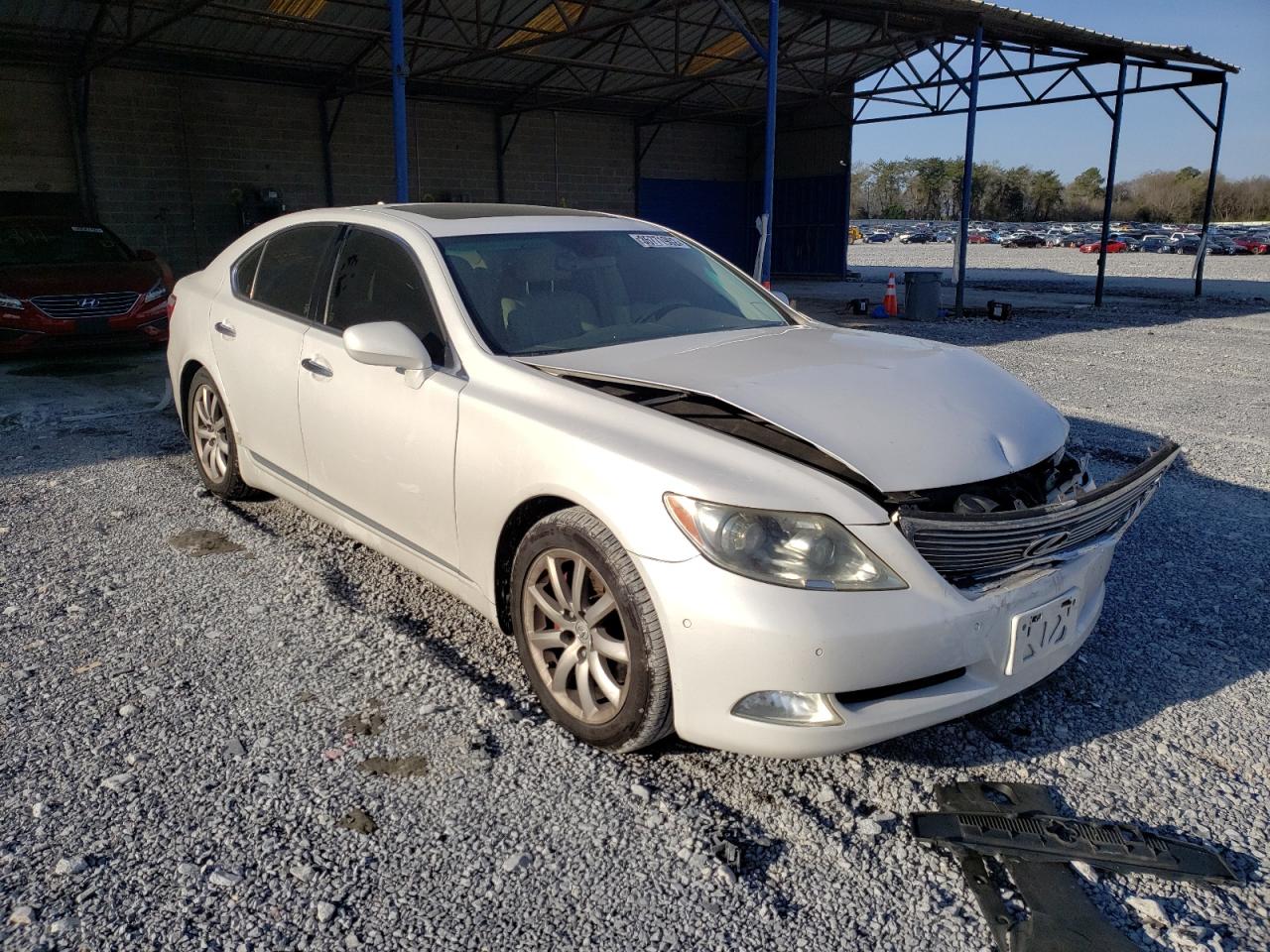 LEXUS LS 460 2007 with VIN JTHBL46F175005156 - Photo from auction