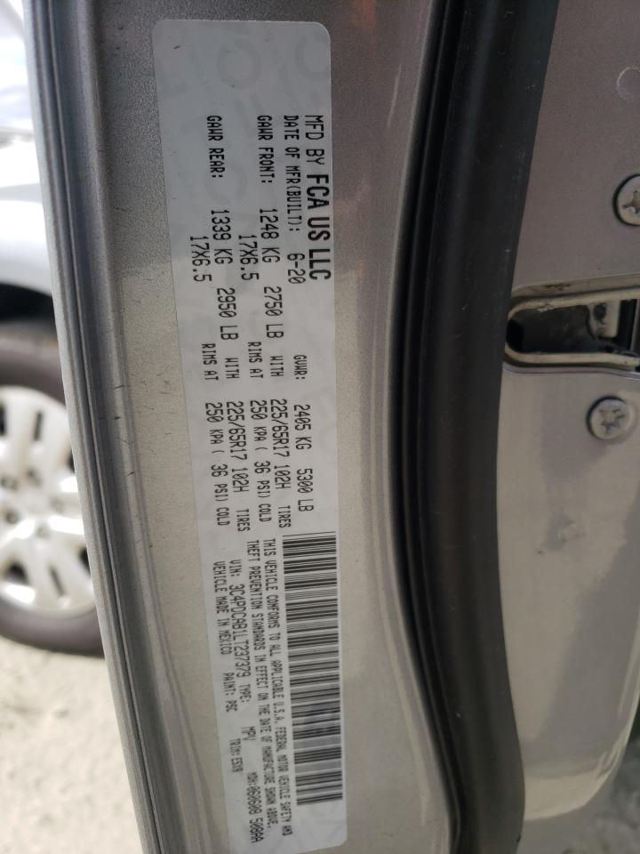 Photo 10 from auction – 2020 DODGE JOURNEY SE with VIN 3C4PDCAB1LT237379