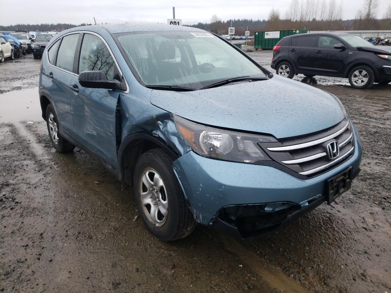 HONDA CR-V LX 2014 with VIN 2HKRM4H39EH637089 - Photo from auction