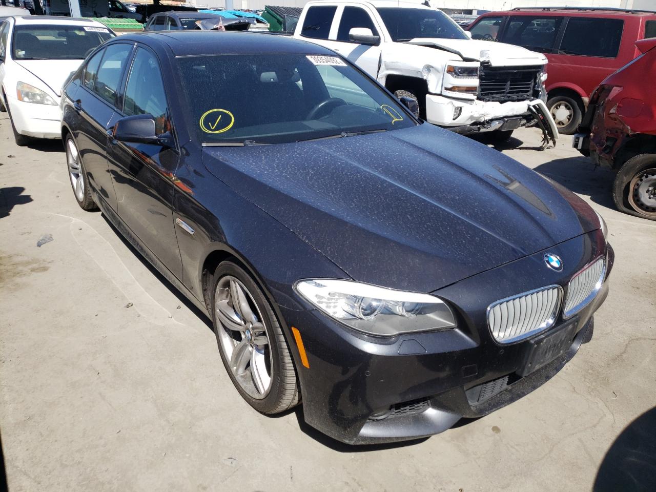 BMW 550 I 2013 with VIN WBAFR9C57DDX80182 - Photo from auction