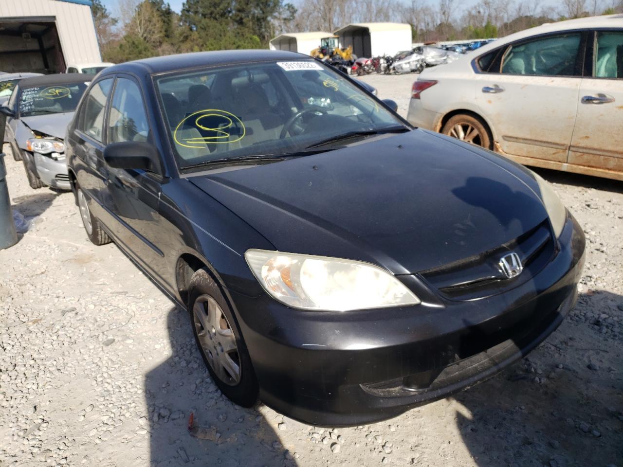 HONDA CIVIC DX V 2005 with VIN 1HGES16355L025362 - Photo from auction