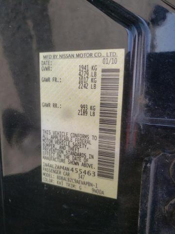 Photo 10 from auction – 2010 NISSAN ALTIMA BAS with VIN 1N4AL2AP4AN455463