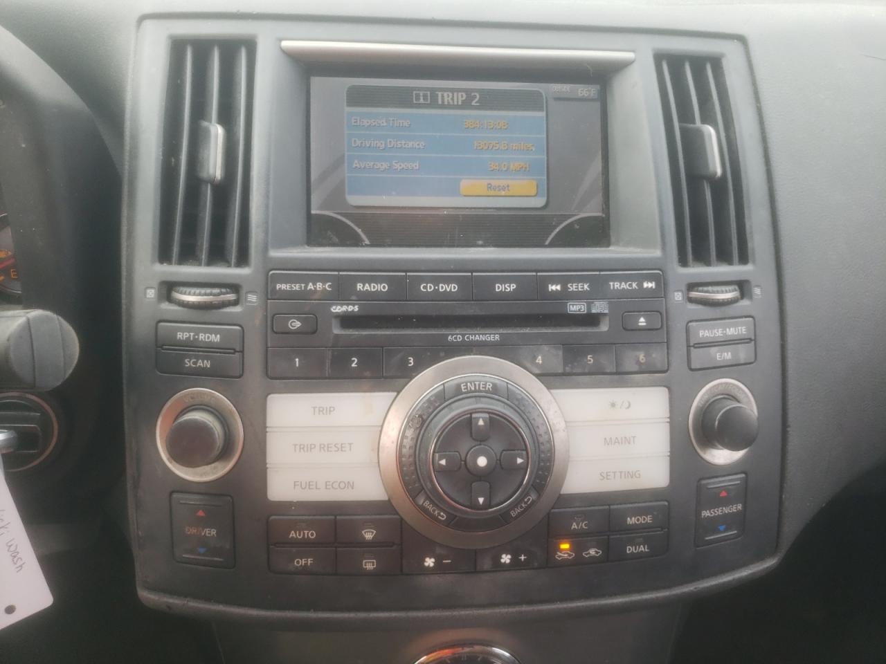 Photo 9 from auction – 2006 INFINITI FX35 with VIN JNRAS08U96X105500