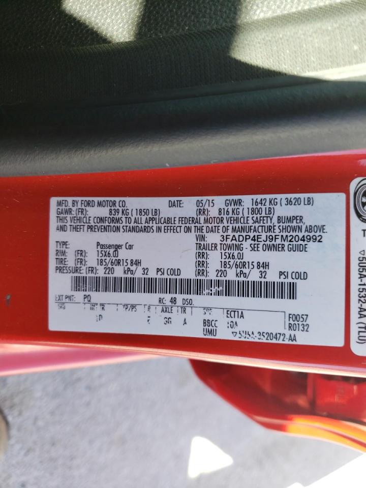 Photo 10 from auction – 2015 FORD FIESTA SE with VIN 3FADP4EJ9FM204992