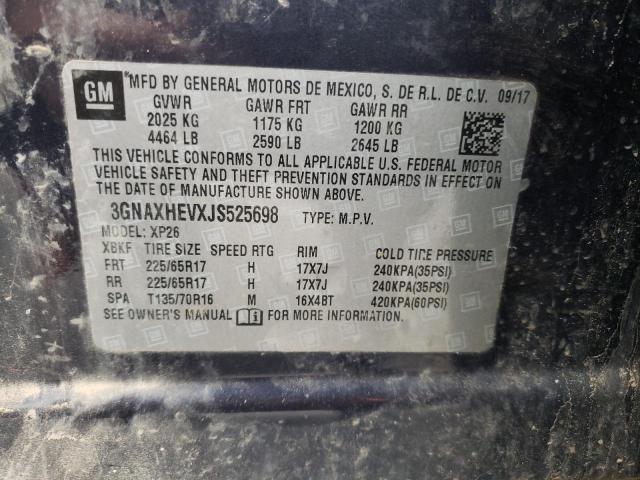 Photo 10 from auction – 2018 CHEVROLET EQUINOX LS with VIN 3GNAXHEVXJS525698