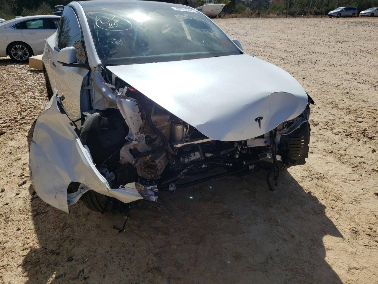 Photo 9 from auction – 2021 TESLA MODEL Y with VIN 5YJYGDEE8MF280543