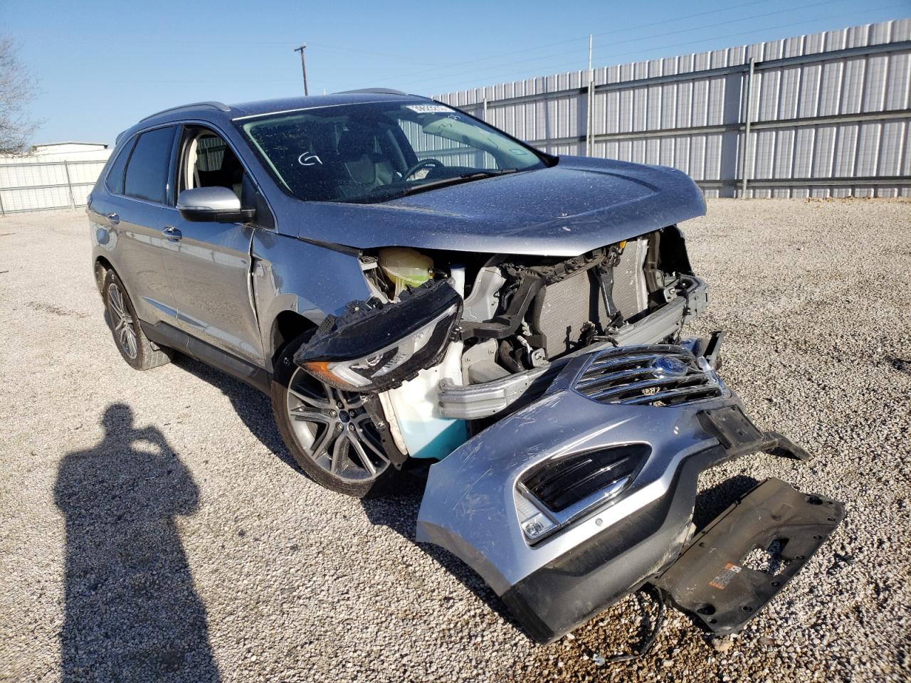 FORD EDGE TITAN 2020 with VIN 2FMPK3K9XLBB61802 - Photo from auction