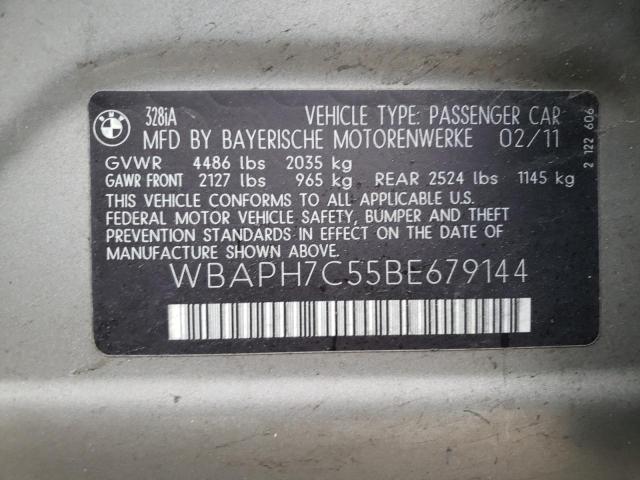 Photo 10 from auction – 2011 BMW 328 I with VIN WBAPH7C55BE679144