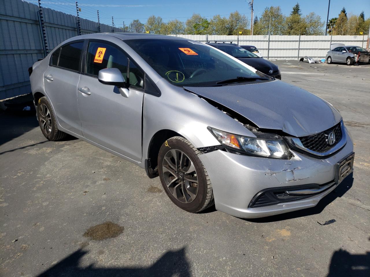 HONDA CIVIC EX 2013 with VIN 19XFB2F86DE211844 - Photo from auction