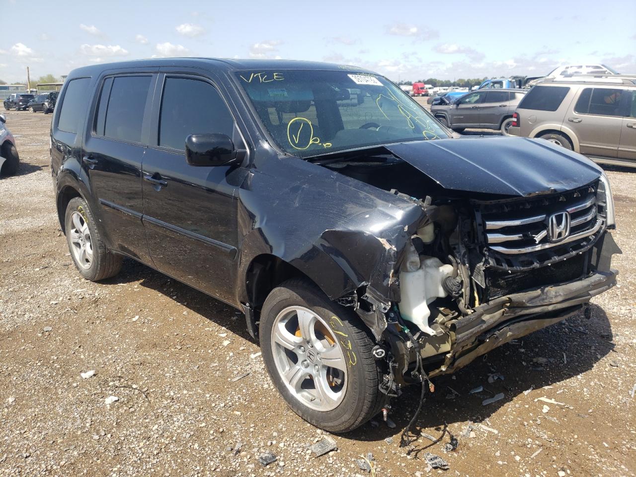HONDA PILOT EXL 2015 with VIN 5FNYF3H56FB015972 - Photo from auction