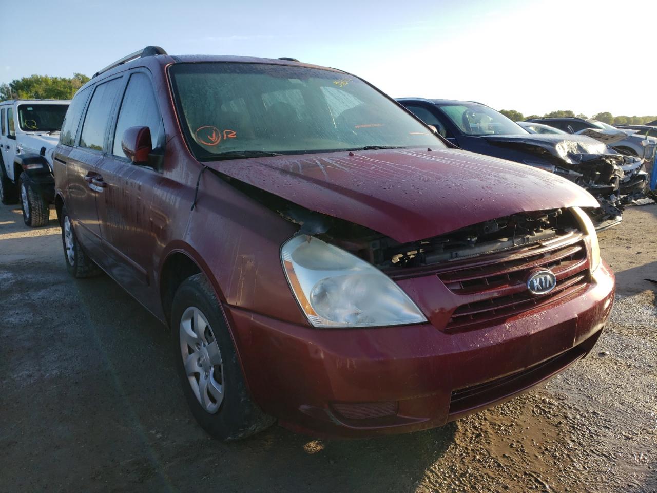 KIA SEDONA EX 2008 with VIN KNDMB233X86222700 - Photo from auction