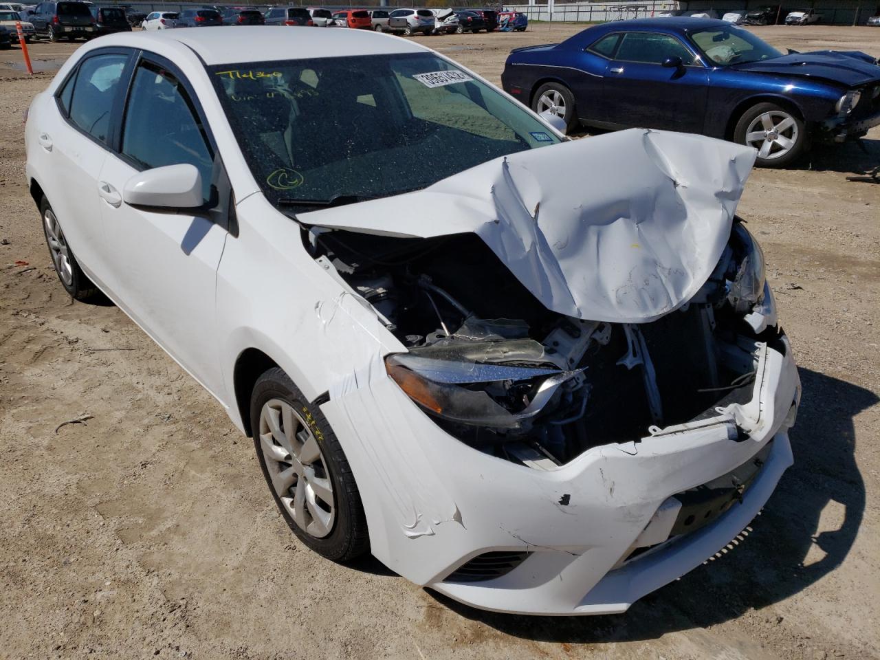 TOYOTA COROLLA L 2015 with VIN 2T1BURHE9FC476893 - Photo from auction
