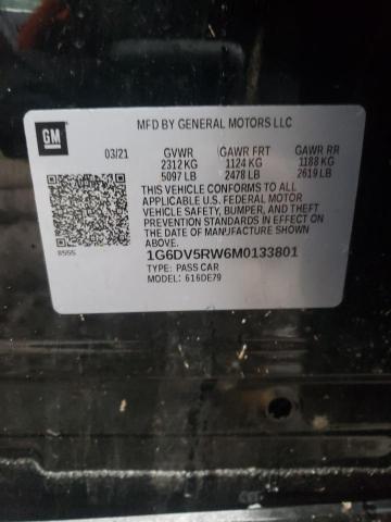 Photo 10 from auction – 2021 CADILLAC CT5-V with VIN 1G6DV5RW6M0133801