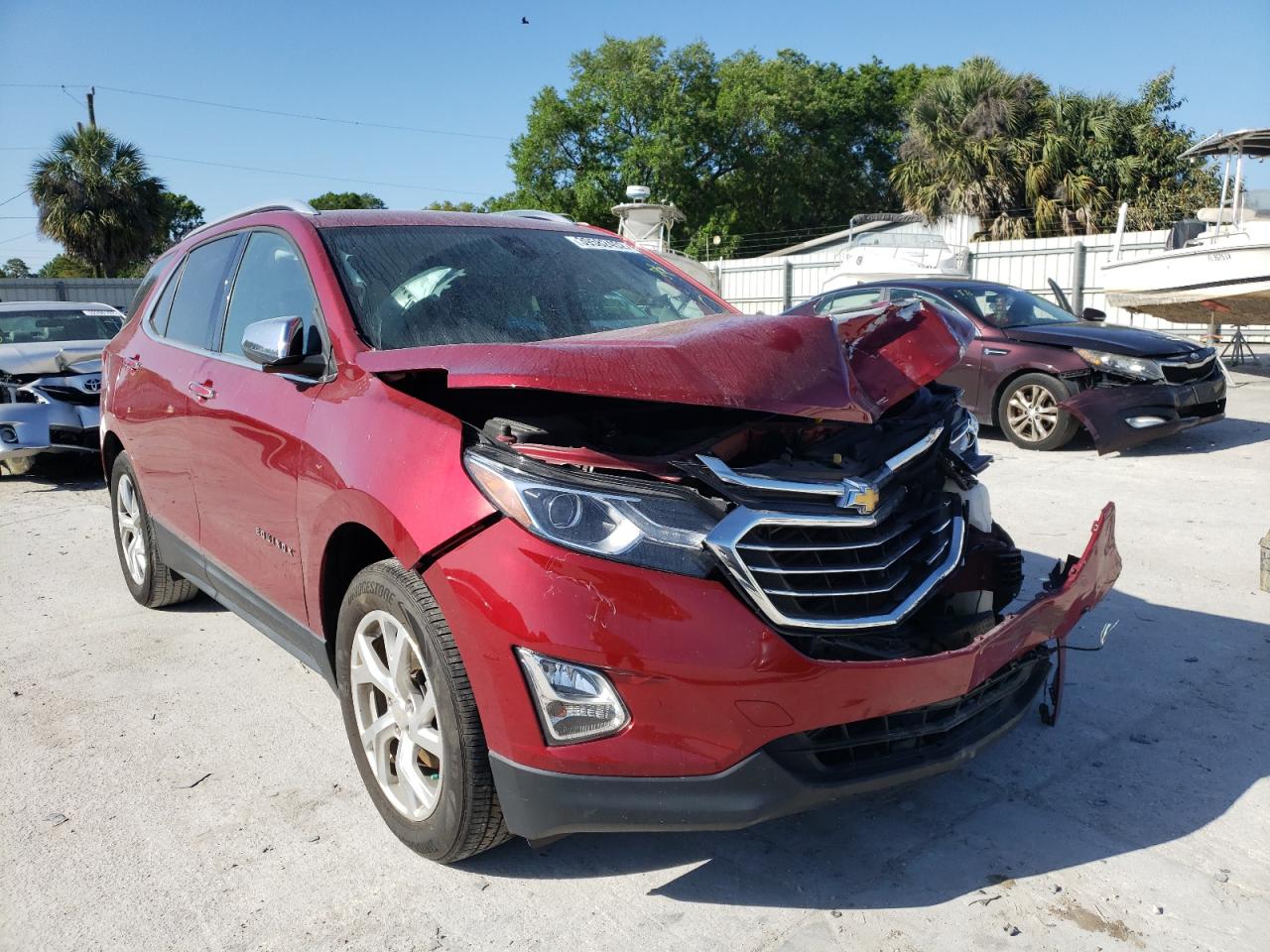 CHEVROLET EQUINOX PR 2018 with VIN 3GNAXMEV2JS528975 - Photo from auction