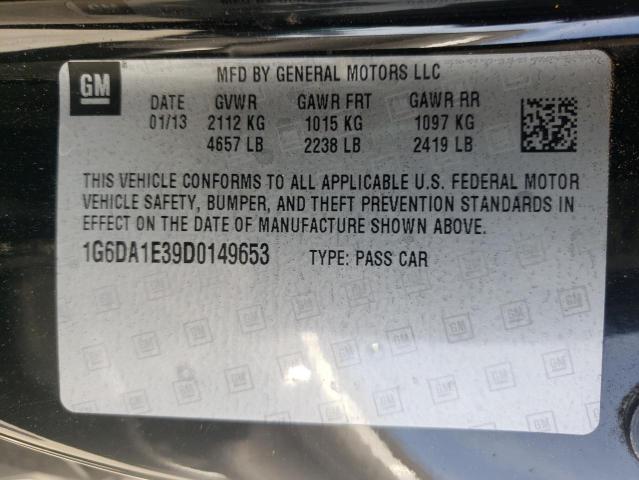 Photo 10 from auction – 2013 CADILLAC CTS with VIN 1G6DA1E39D0149653