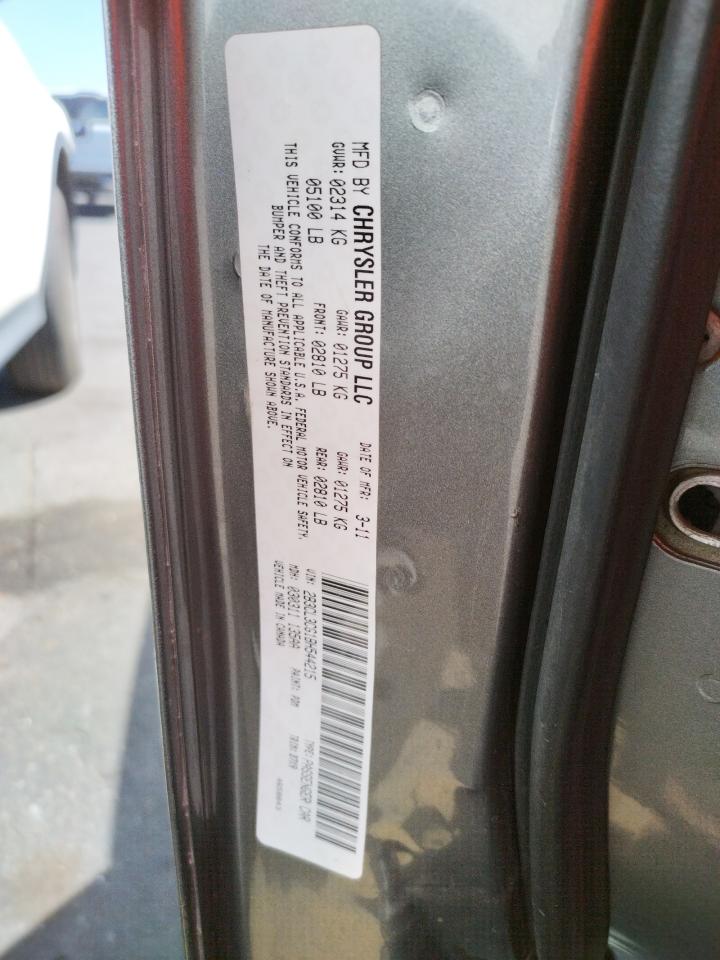 Photo 10 from auction – 2011 DODGE CHARGER with VIN 2B3CL3CG1BH544215